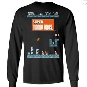 Geeknet Super Mario Underground Graphic Long Sleeve Unisex T-Shirt Men size 2XL